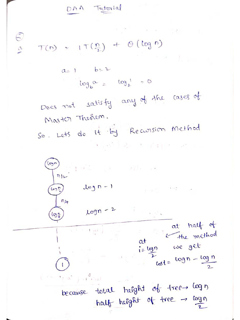 DAA Tutorial 2 | PDF