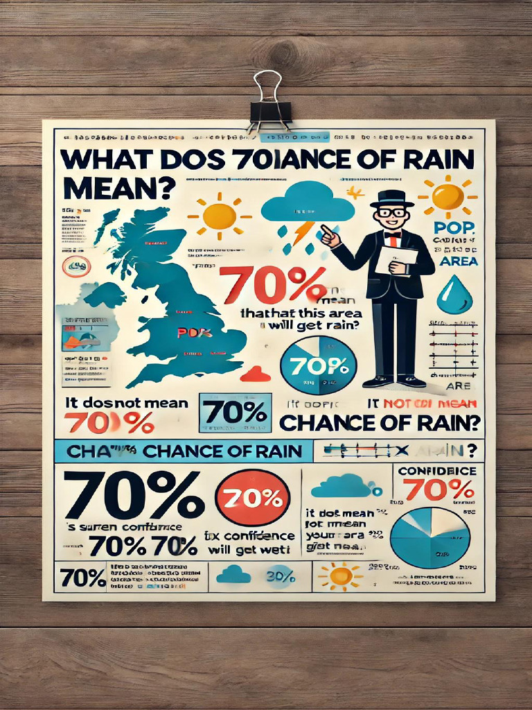 70 Percent Chance of Rain Infographic | PDF
