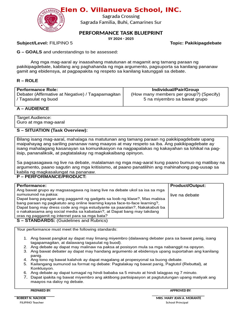 Filipino 5 Final Pta | PDF