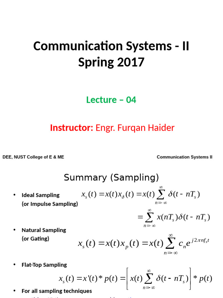 Lecture - 04 (For Students) | PDF | Radio | Electrical Engineering