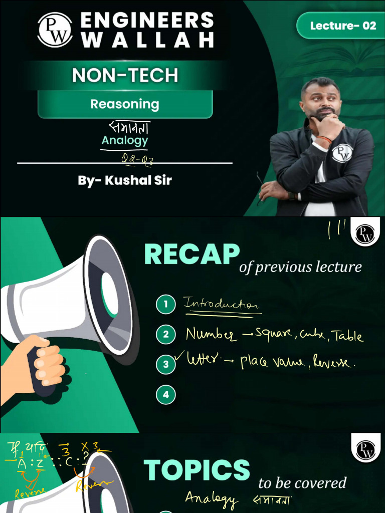 Reasoning 02 _ Class Notes | PDF