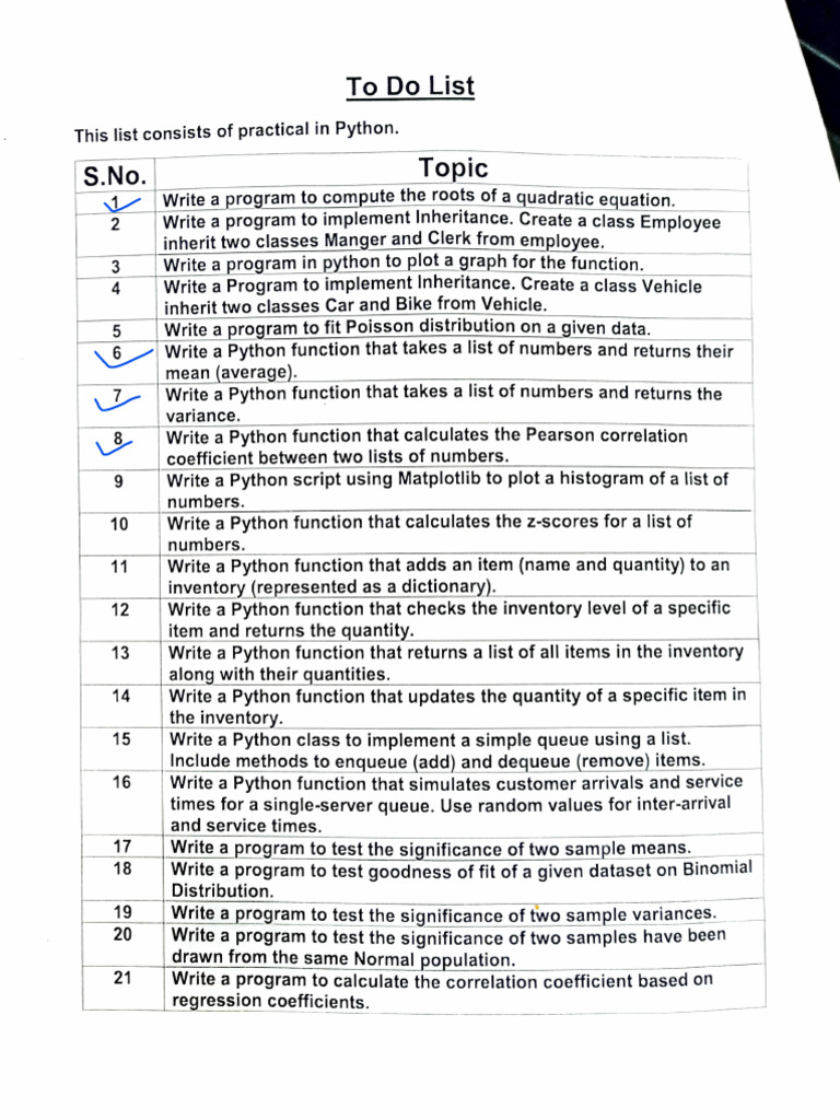 Python List of Practical | PDF | Queue (Abstract Data Type ...