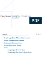 What's New in Google Apps: August 2011