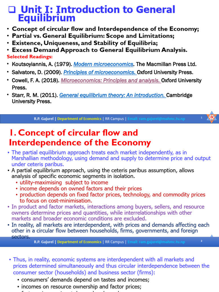 Unit 1 Introduction to General Equilibrium | PDF | Economic Equilibrium ...
