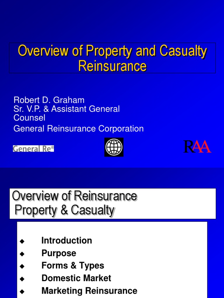 Overview of Property and Casualty Reinsurance | PDF | Reinsurance ...