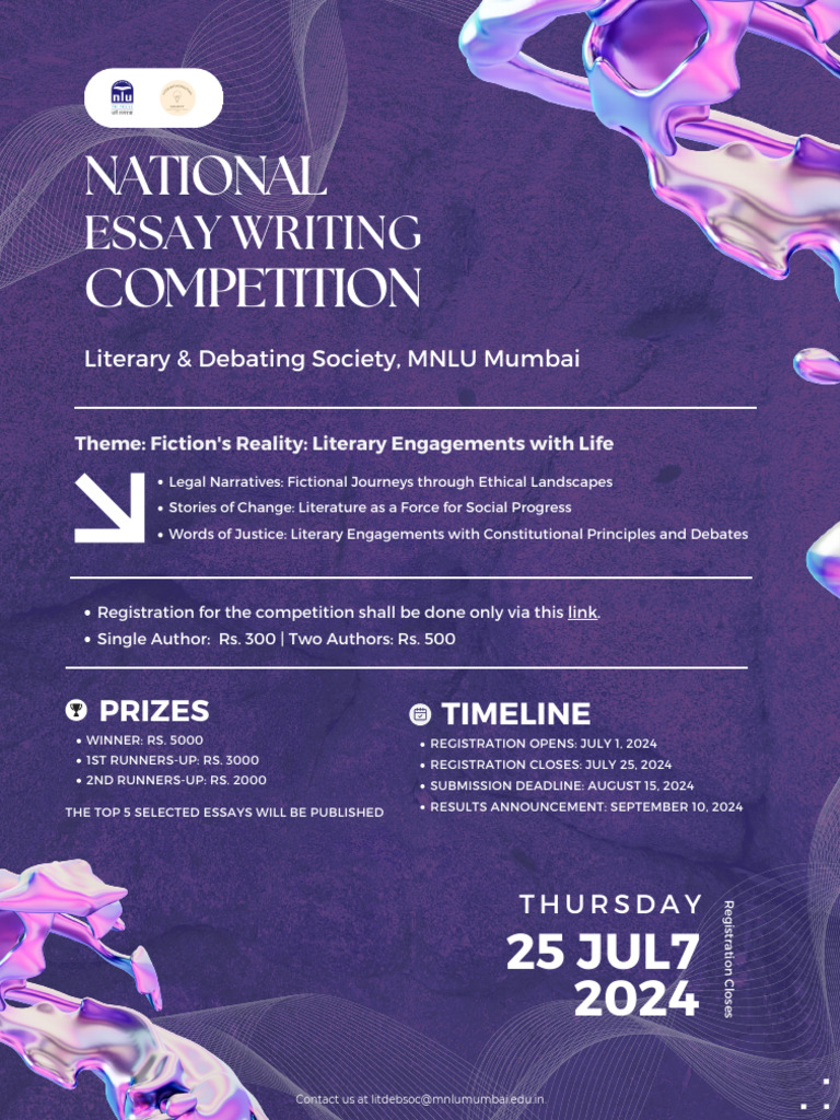 National Essay Wriing Competition | PDF