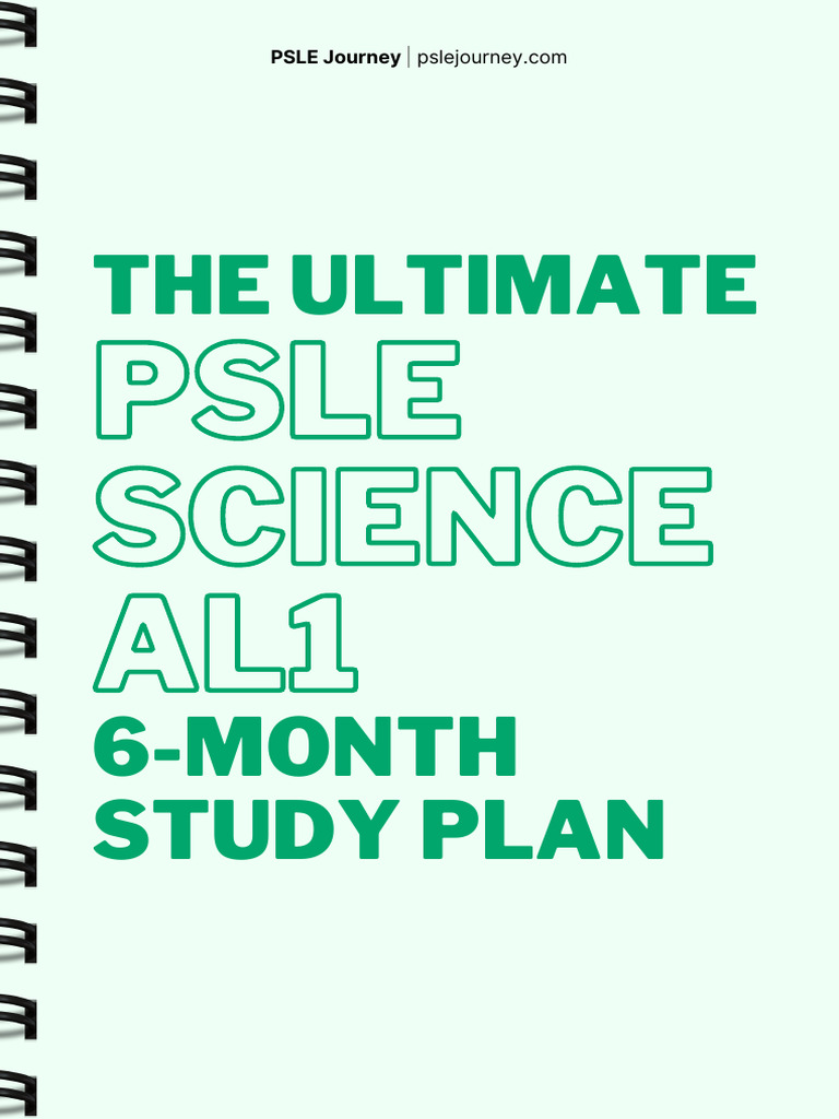 2025 PSLE Science AL1 6-Month Study Plan | PDF