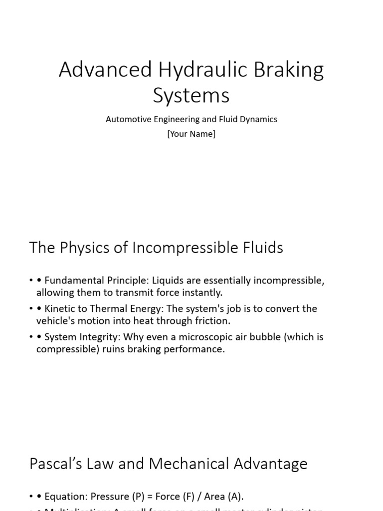 Advanced Hydraulic Braking Systems | PDF | Brake | Anti Lock Braking System