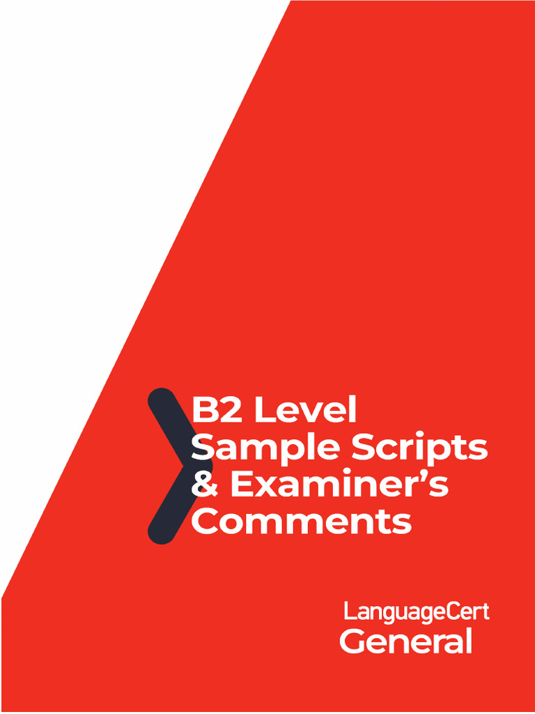 LANGUAGECERT General Writing Sample Answers With Comments B2 | PDF ...
