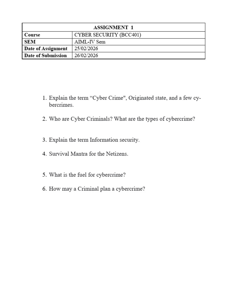 Assignment 1 Cs | PDF