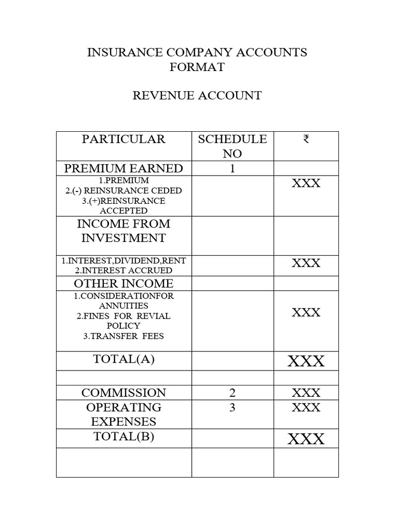 Insurance Company Accounts | PDF | Insurance | Reinsurance