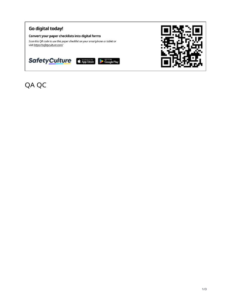 Qa QC | PDF