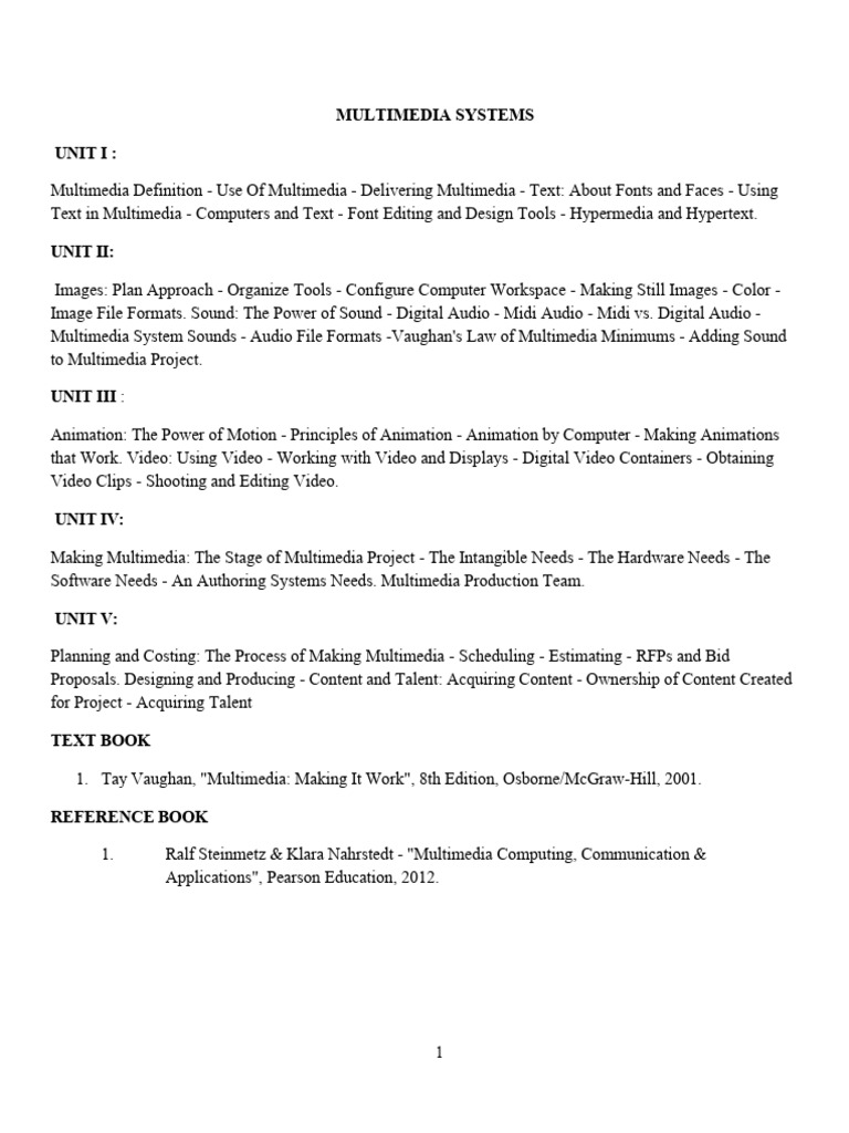 Multimedia System Material | PDF | Typefaces | Multimedia