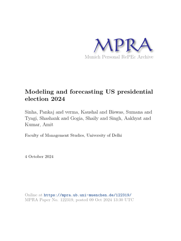 MPRA Paper 122319 | PDF | Errors And Residuals | Inflation