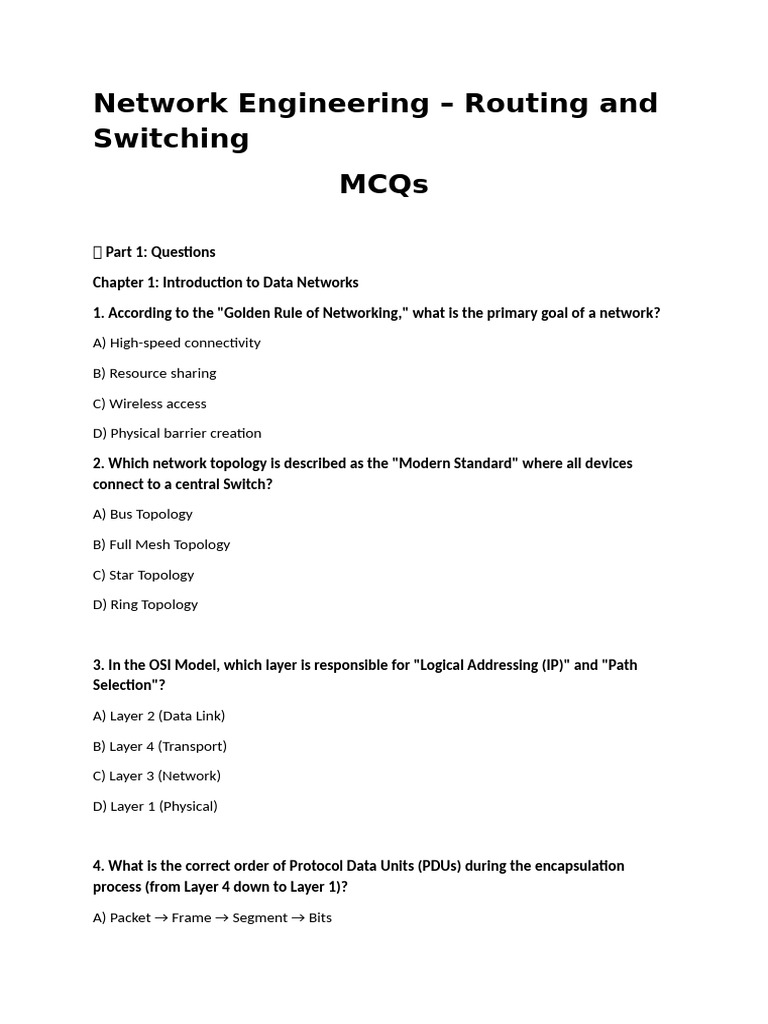 Network Engineering Detailed Notes Mcqs | PDF | Ip Address | Computer ...