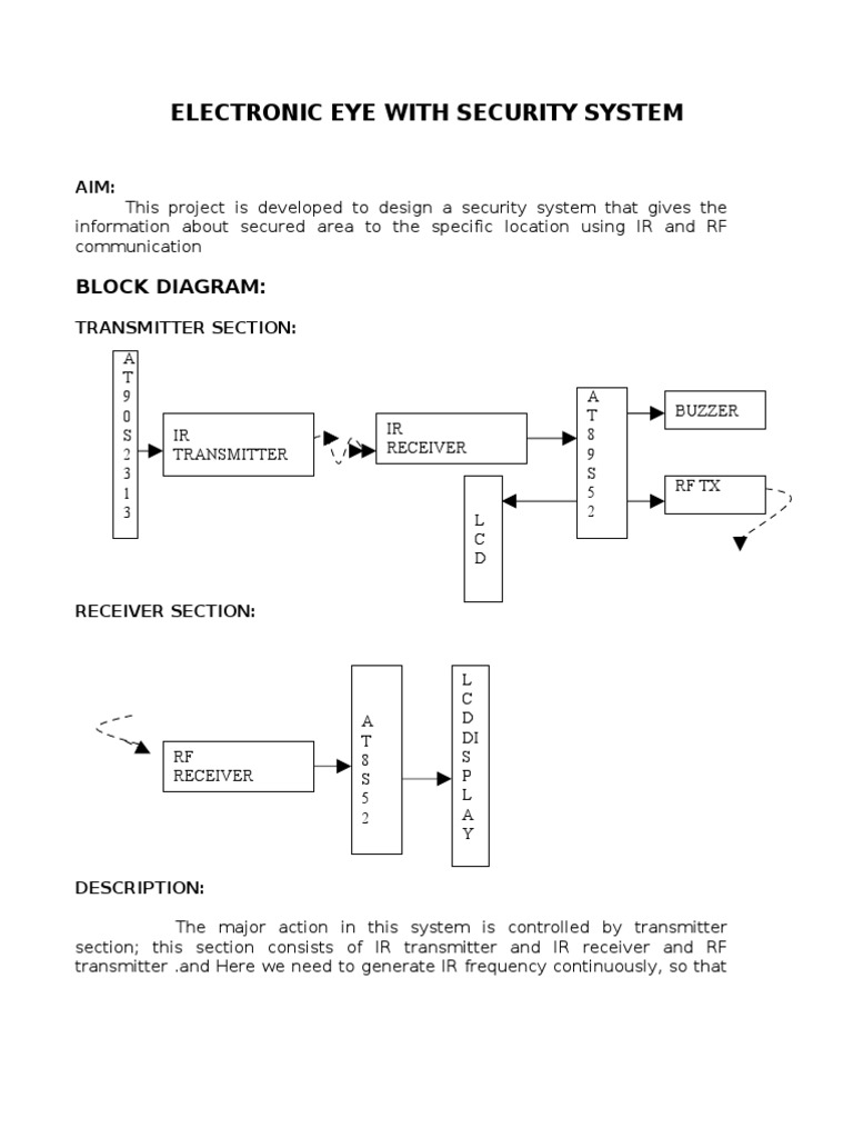 IR and RF-Based Security System Design | PDF | Technology & Engineering