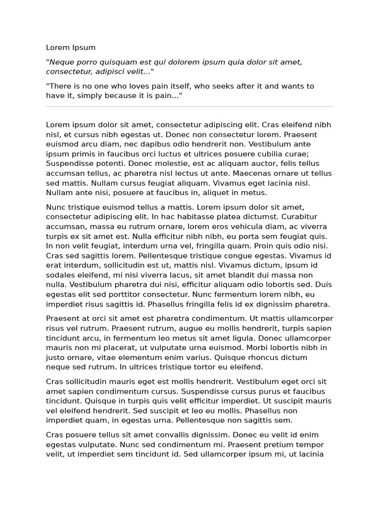 Lore | PDF