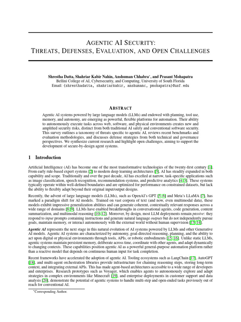 Agentic AI Security | PDF | Artificial Intelligence | Intelligence (AI ...