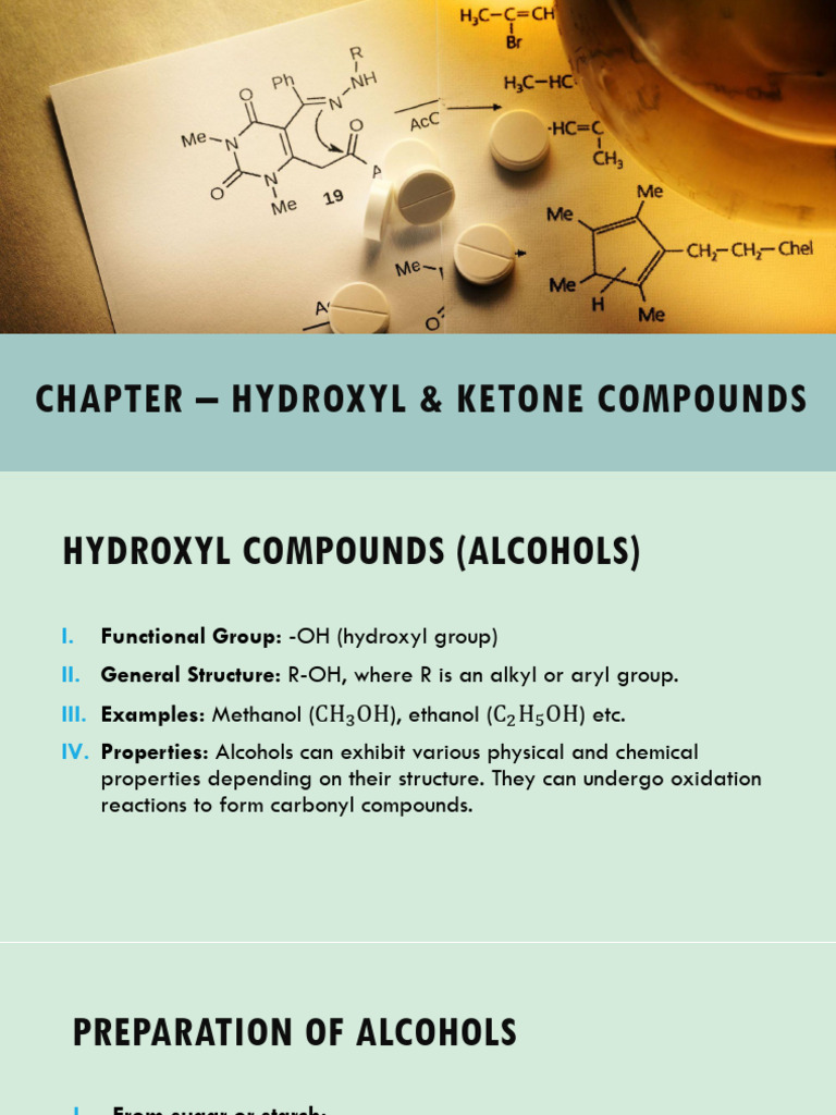 Hydroxl and Ketone | PDF