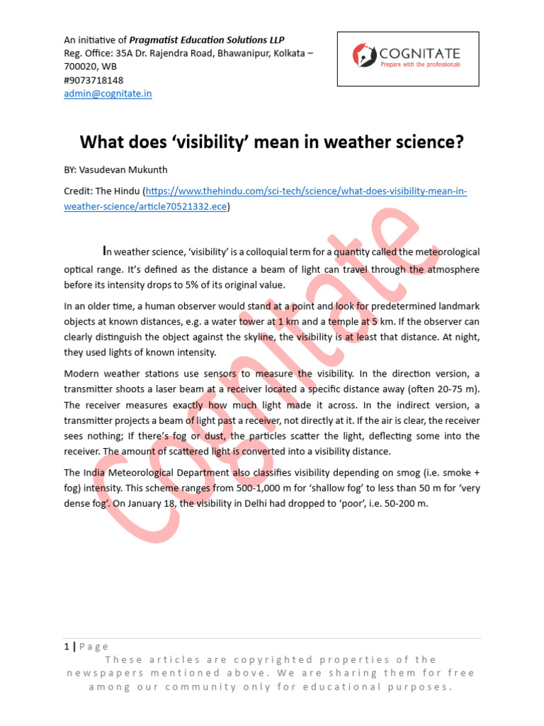 19-JAN-2026What Does Visibility' Mean in Weather Science | PDF
