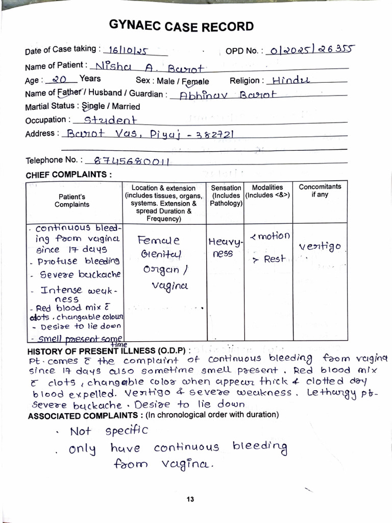 Gynaec Case 3 | PDF