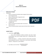 Modul 04 Analisis Rasio Keuangan: Current Ratio Sebesar 2: 1 Misalnya, Memberikan Indikasi Bahwa Perusahaan