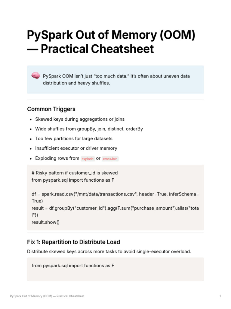 OutOfMemory Errors - Causes & Fixes | PDF | Information Science ...