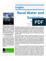 Evaluation Insights: Rural Water and Sanitation