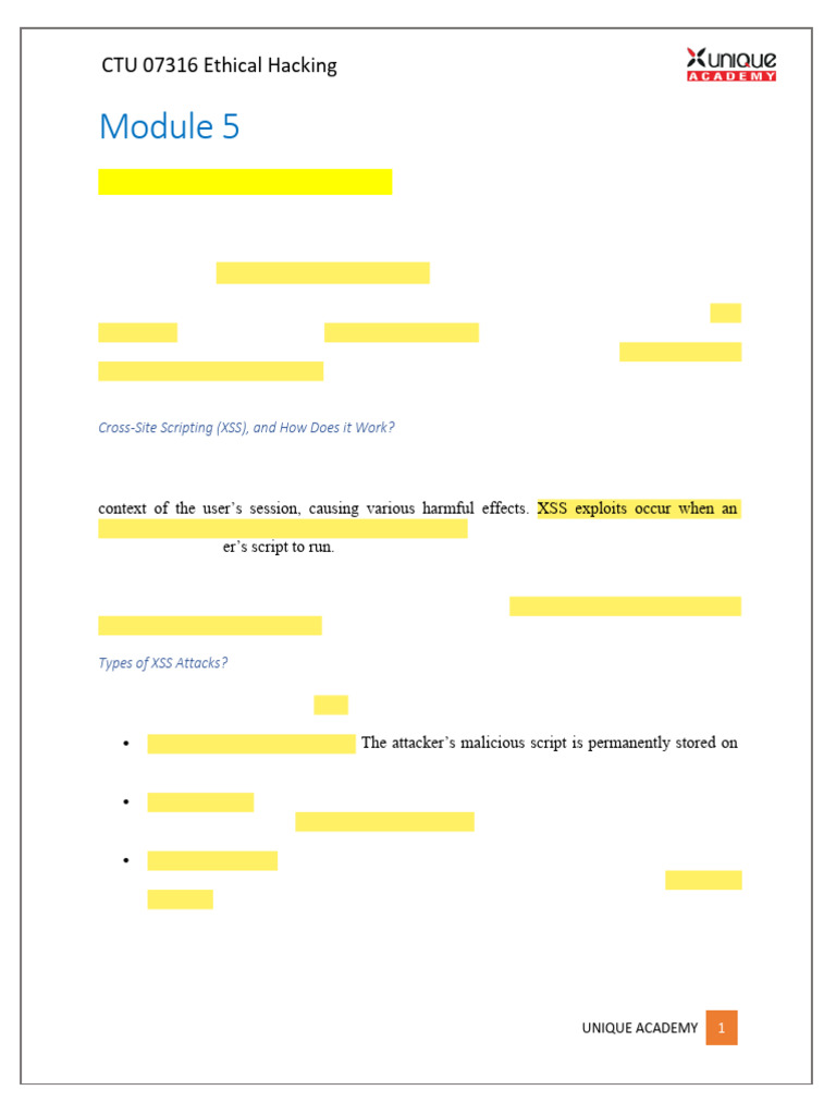 CTU 07316 Module 5 Ethical Hacking Notes by Rajnish | PDF | Malware ...
