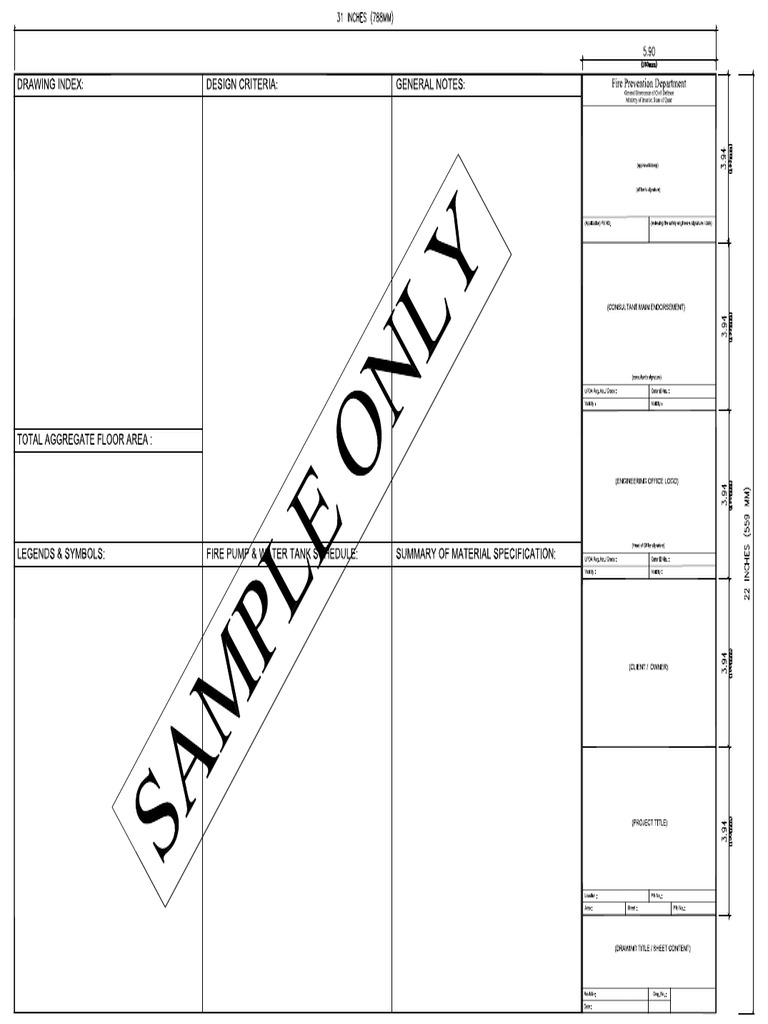 Qcdd-ttblock-rev01 a1 Fire Fighting (2) (1) | PDF