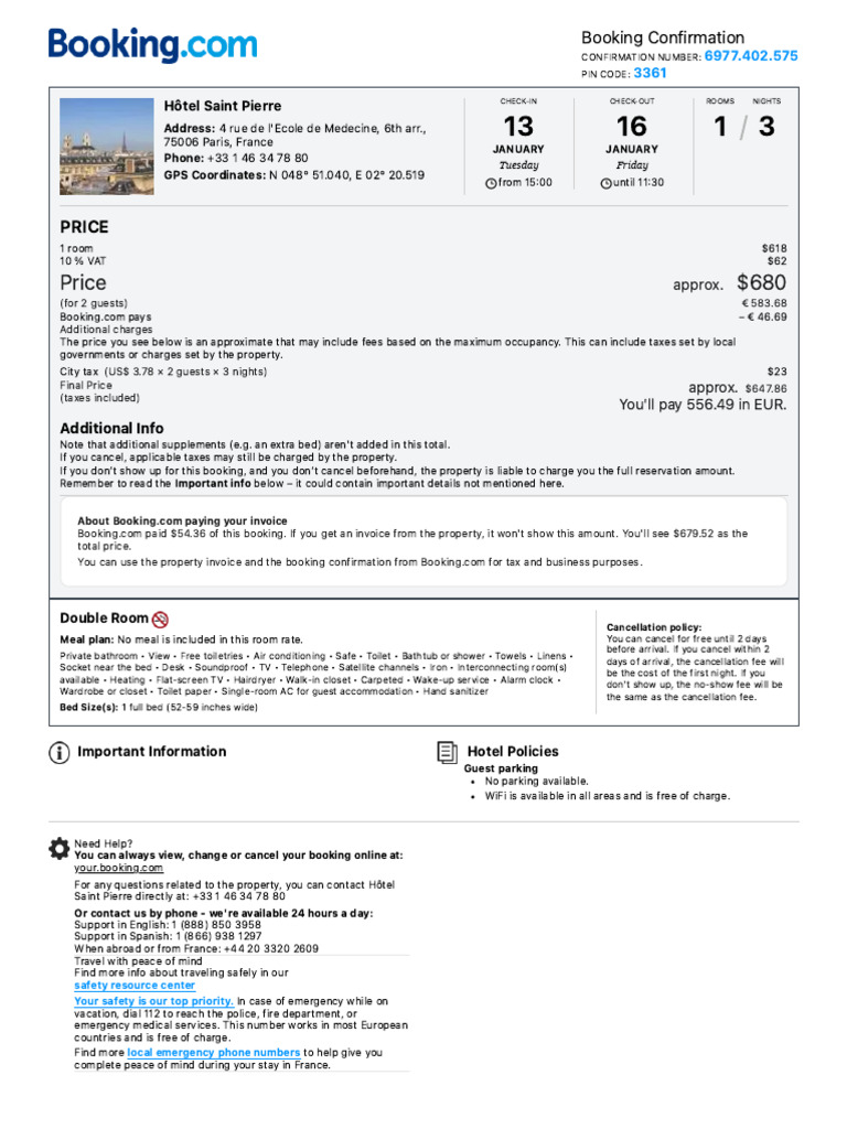 Confirmation | PDF | Taxes | Invoice