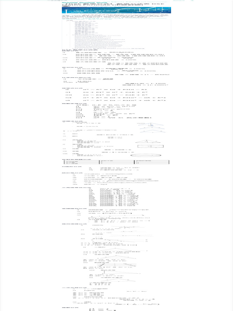 【DSE 數學公式】數學公式表 DSE Maths Formula (中英對照) AfterSchool | PDF