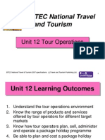 BTEC National Travel and Tourism: Unit 12 Tour Operations