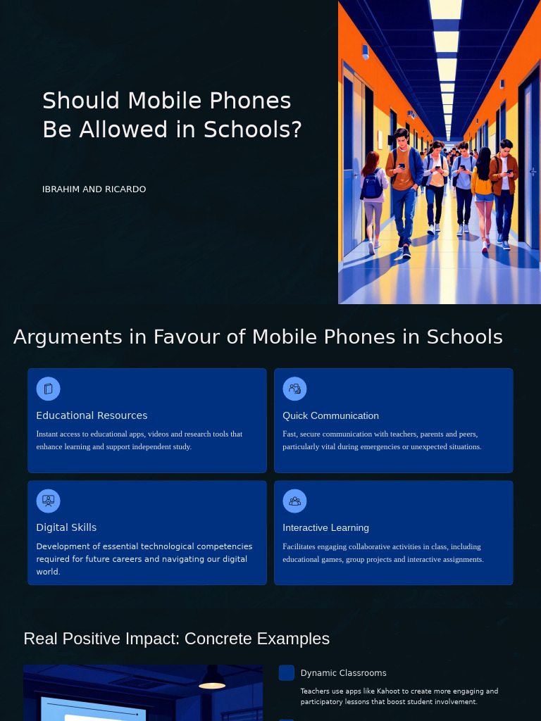 Should Mobile Phones Be Allowed in Schools | PDF