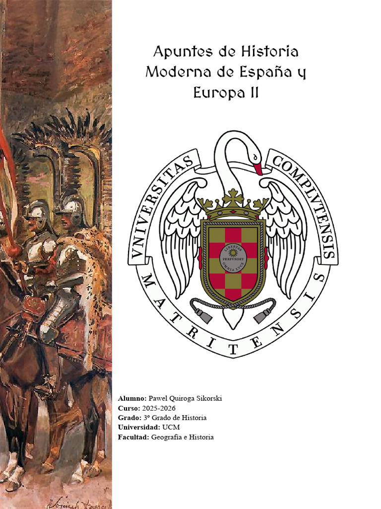 Apuntes de Historia Moderna de España y Europa II | PDF | Santo Imperio ...