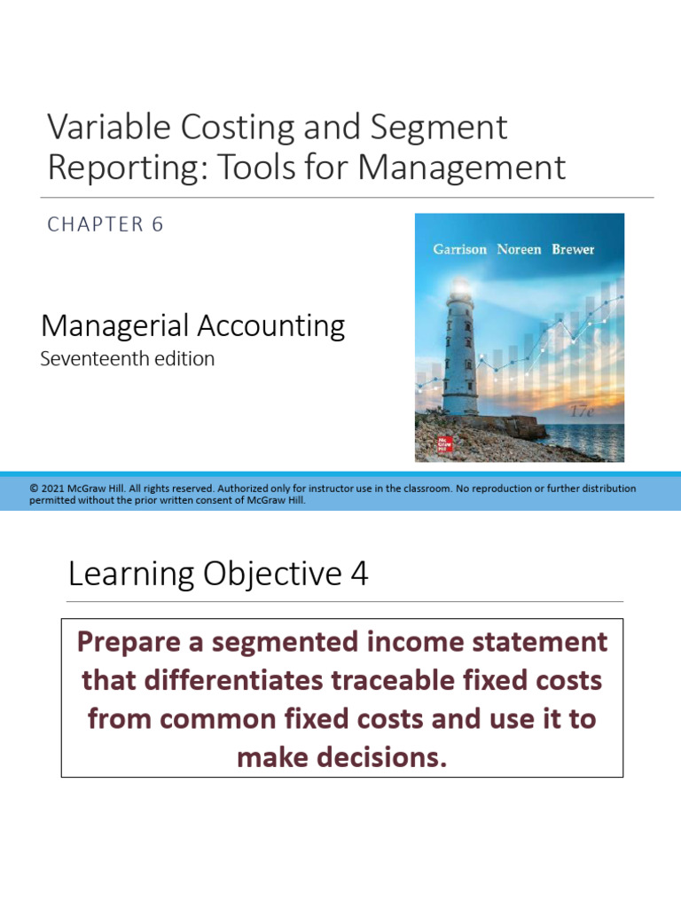 Lecure 11 - Segmented Income Statement | PDF | Business Economics ...