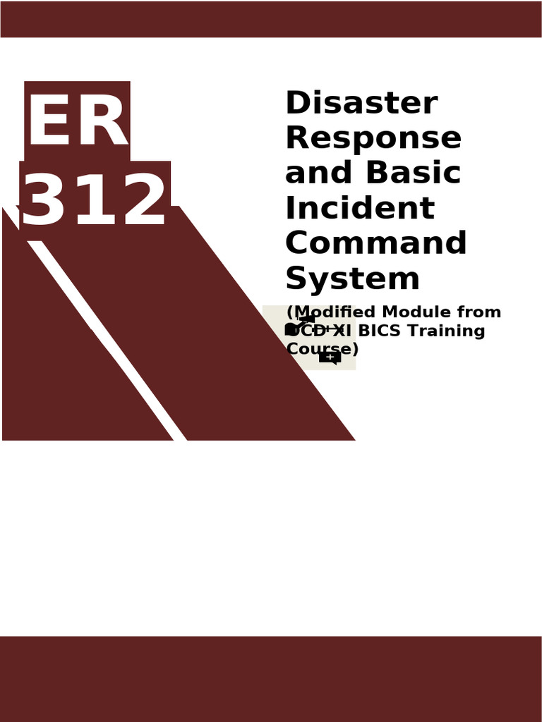 ER 312 - Module | PDF | Incident Command System | Emergency Management