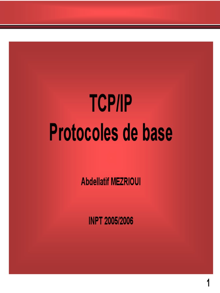 Introduction aux Protocoles TCP/IP | PDF | Adresse IP | Suite des ...