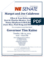 Reception For Tim Kaine