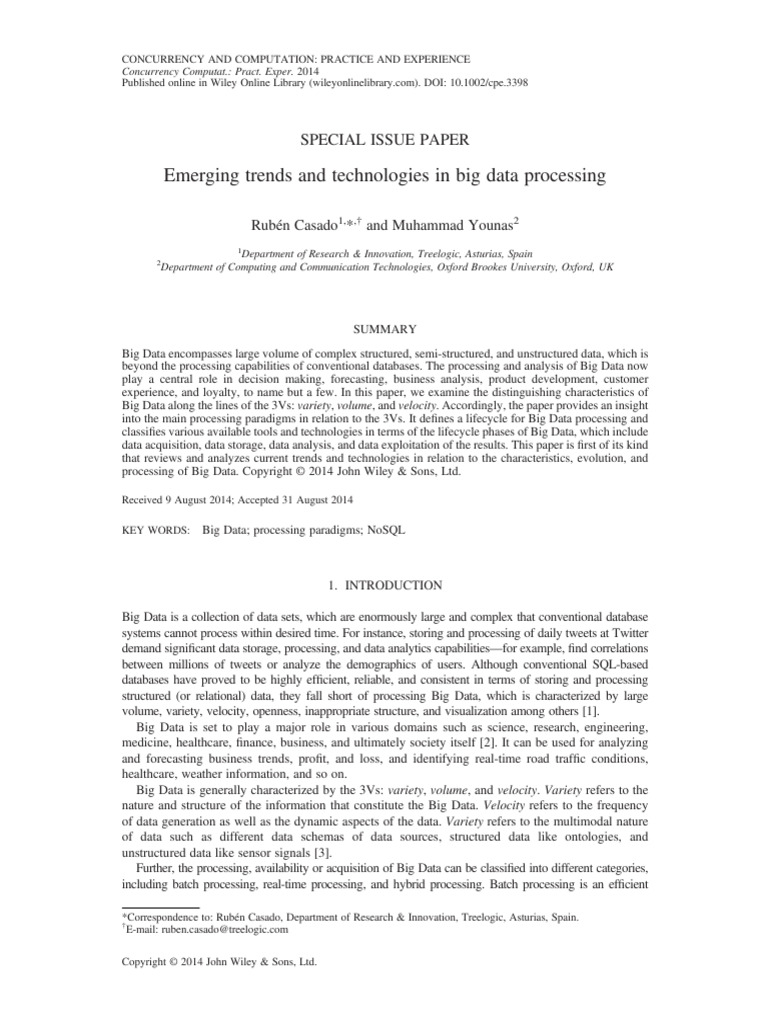 Special Issue Paper | PDF | No Sql | Apache Hadoop