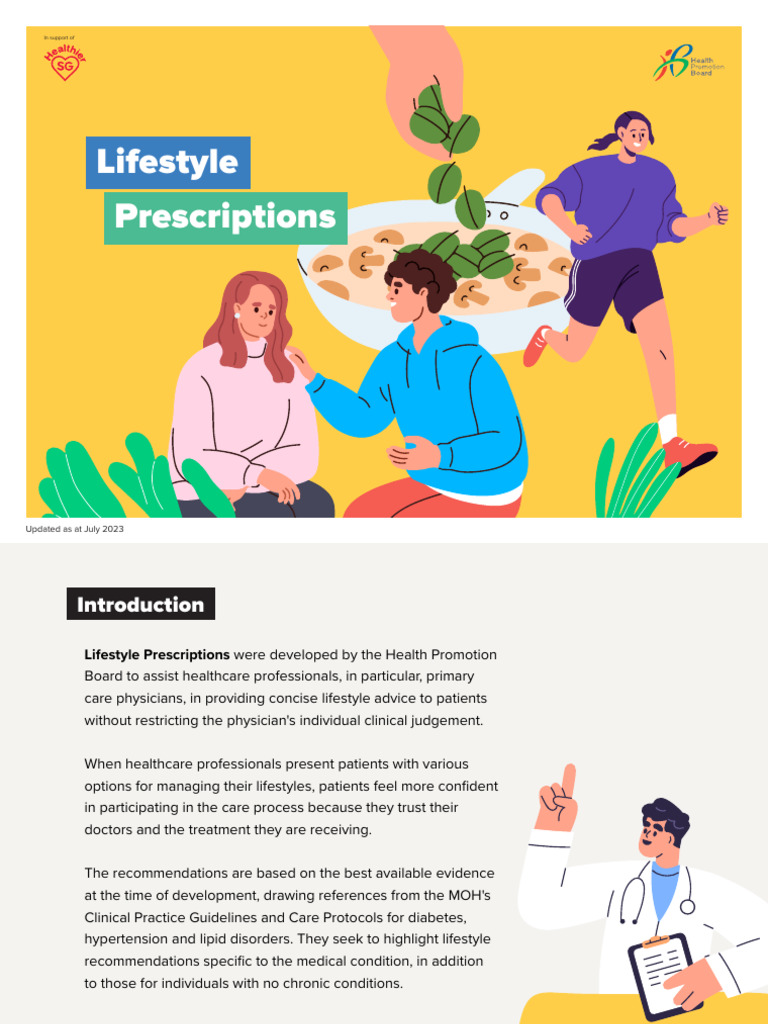 Lifestyle Prescriptions | PDF | Chronic Condition | Fat