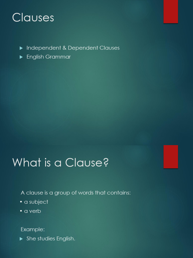 Clauses | PDF
