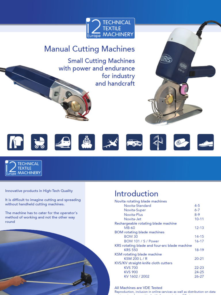 Hand Cutter Brochure | PDF | Textiles | Clothing