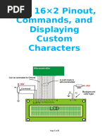 16x2 LCD Pinout and Command Guide | PDF | Liquid Crystal Display ...