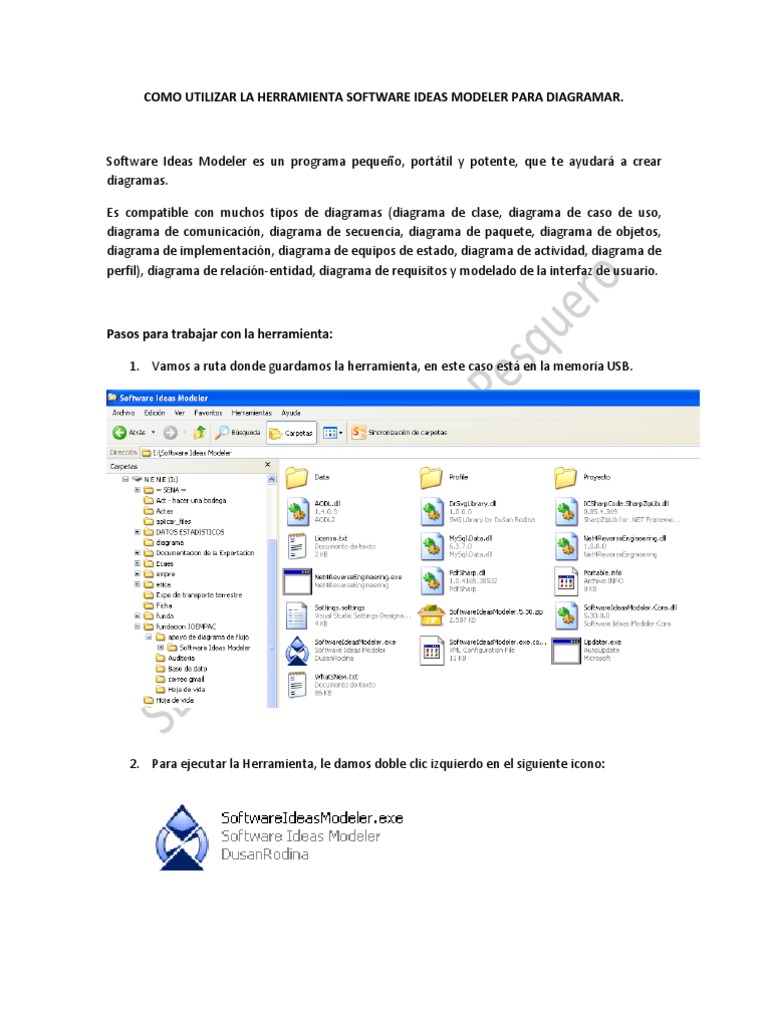 Uso de Software Ideas Modeler para Diagramas | PDF | Point and Click ...