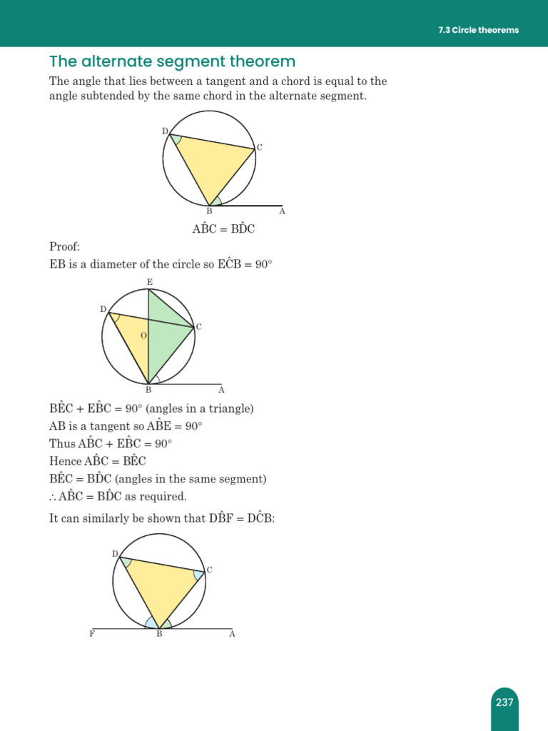 Circle Theoreom Questions | PDF | Circle | Elementary Geometry