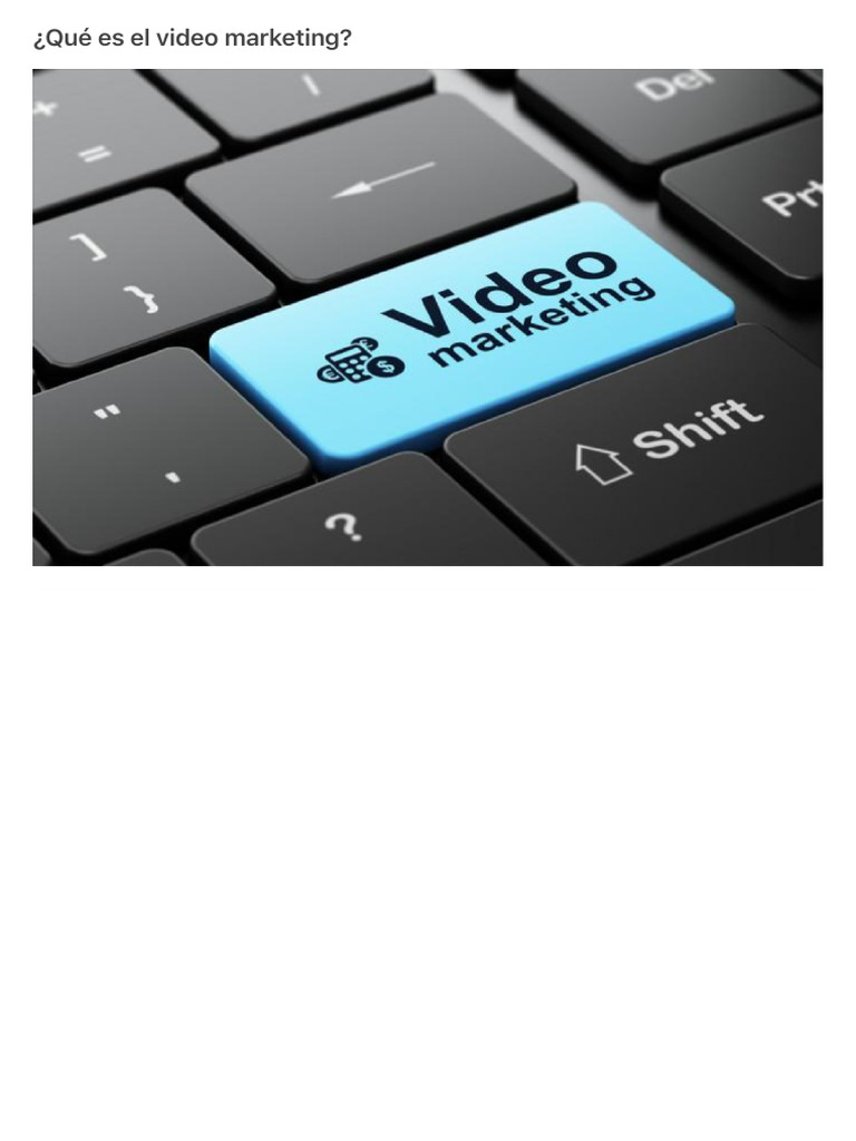 ¿Qué Es El Video Marketing | PDF | Marketing | Publicidad digital