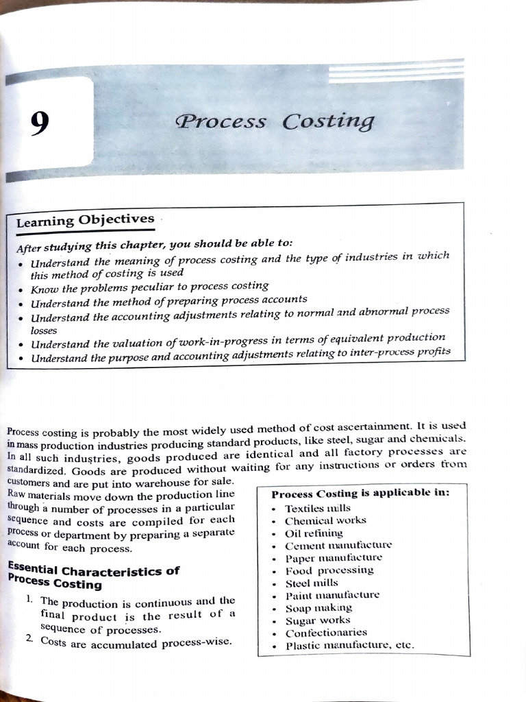 Proces Costing Notes | PDF
