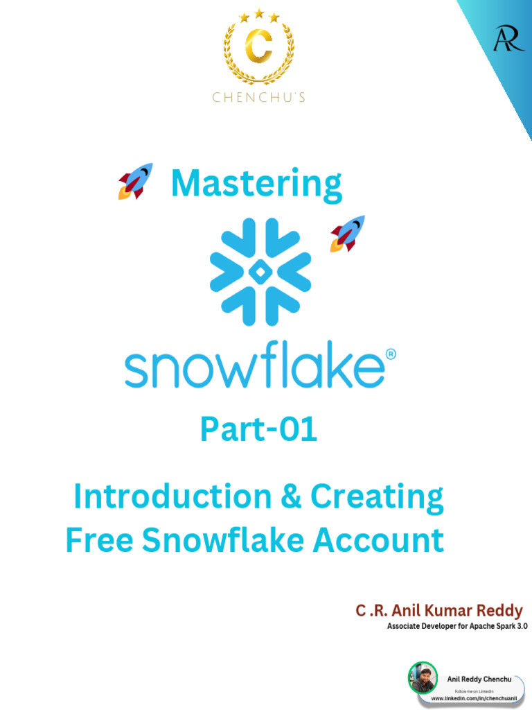 Part 01 - Snowflake Introduction | PDF | Cloud Computing | Data