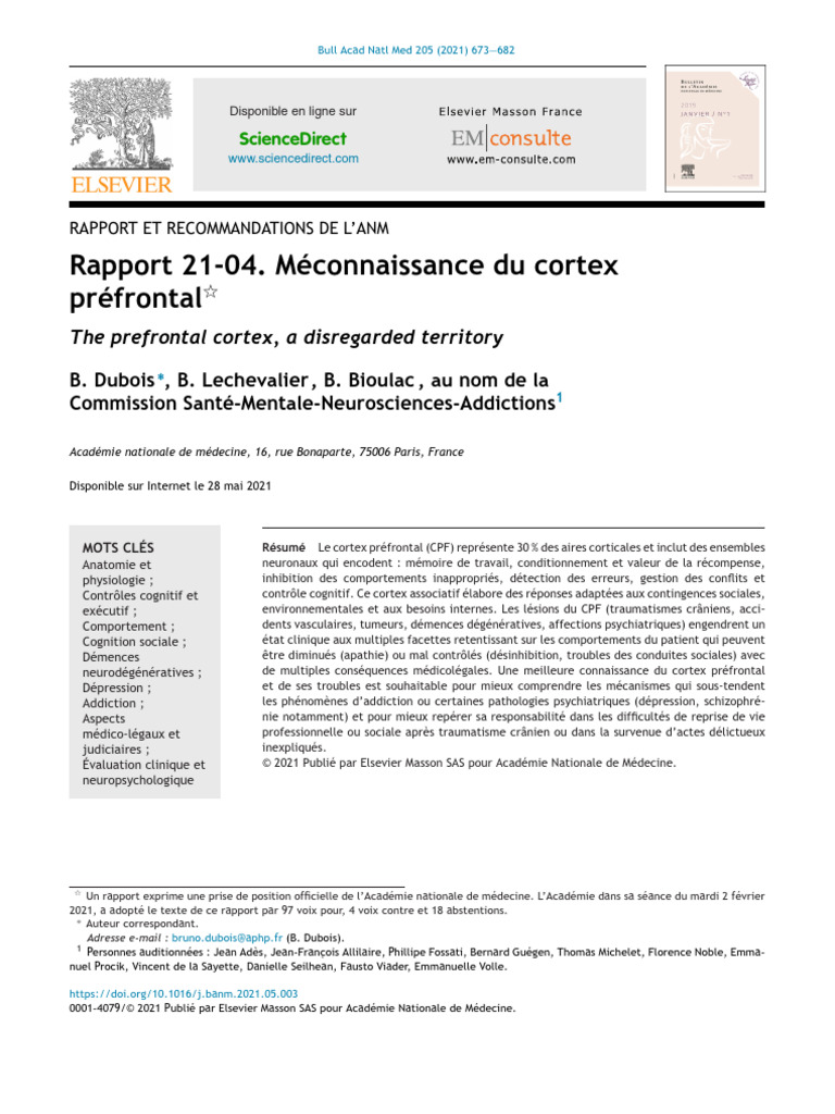 1 s2.0 S0001407921001953 Main 3 | PDF | Cortex cérébral | Neuroscience